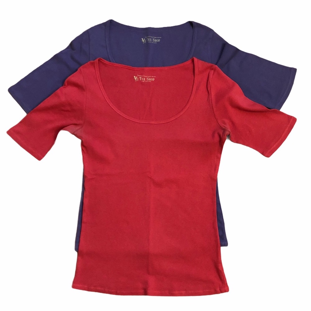VICTORIAS SECRET TEES - set of 2, purple&pink